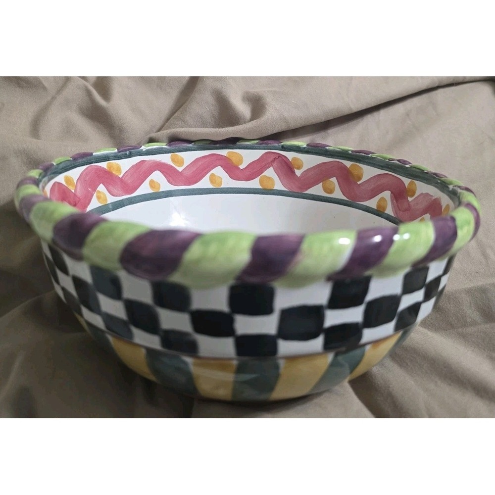 Mackenzie-Childs Piccadilly Mixing Bowl —Small 7" FLAW